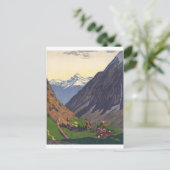 Gotthard Pass - Nostalgie Postkarte (Stehend Vorderseite)