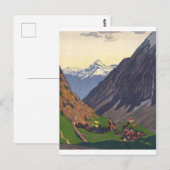 Gotthard Pass - Nostalgie Postkarte (Vorne/Hinten)