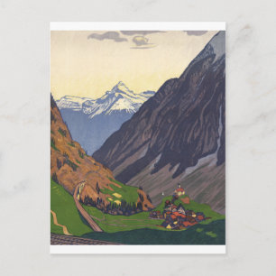 Gotthard Pass - Nostalgie Postkarte