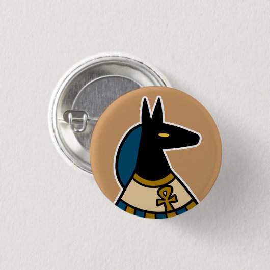 Gottheit:: Anubis Button (Vorne & Hinten)