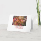 Gottheit der Sunrise ArtCard Karte (Rückseite)