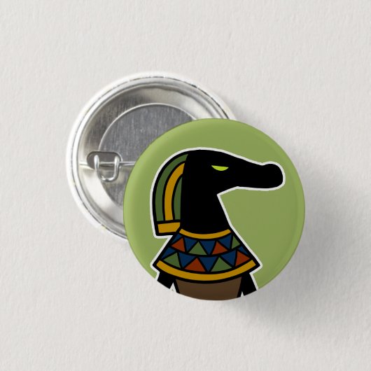 Gottheit:: Sobek Button (Vorne & Hinten)