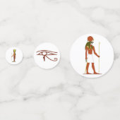 Gottheiten des alten Ägypten Konfetti (Vorderseiten)