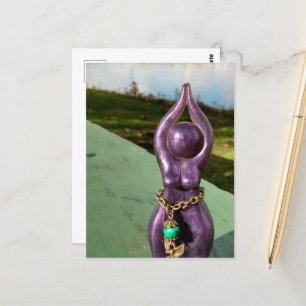 Göttin am Fluss Postkarte