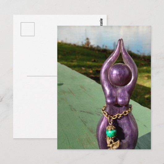 Göttin am Fluss Postkarte (Vorne/Hinten)