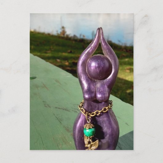 Göttin am Fluss Postkarte (Vorderseite)