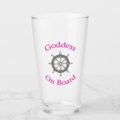 "Göttin an Bord" Glas (Vorderseite)