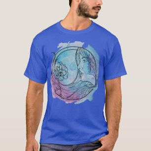 Göttin auf Aquarellfarben-Liebe T-Shirt