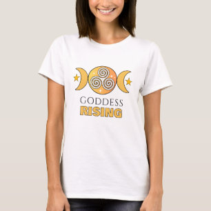 Göttin Aufsteigende Dreifachmond-Spiral-T-Shirt T-Shirt