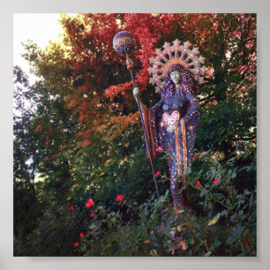 Göttin Aza in Eureka Federn Poster