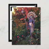 Göttin Aza in Eureka Federn Postkarte (Vorne/Hinten)