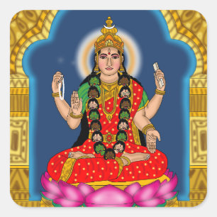 Göttin Bhairavi Aufkleber