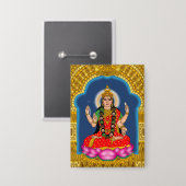 Göttin Bhairavi Button (Vorderseite/Rückseite)