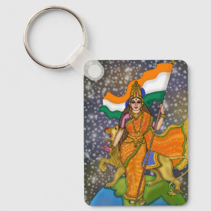 Göttin Bharat Mata Schlüsselanhänger