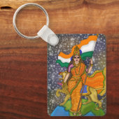 Göttin Bharat Mata Schlüsselanhänger (Vorderseite)