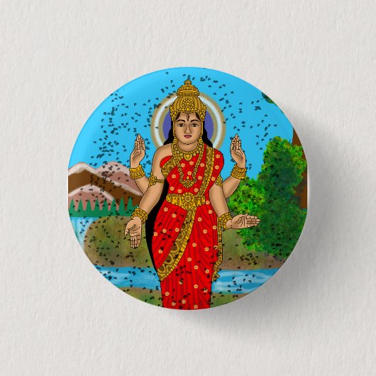 Göttin Bhramari Button (Vorderseite)