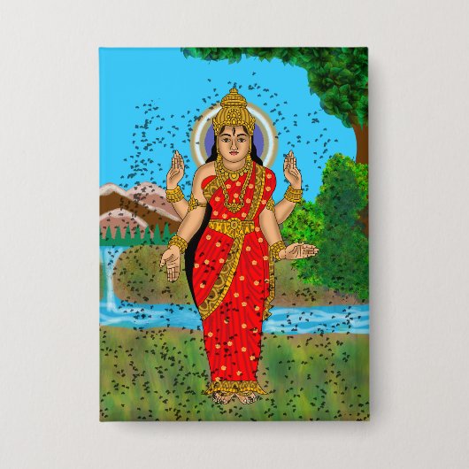 Göttin Bhramari Button  (Vorderseite)