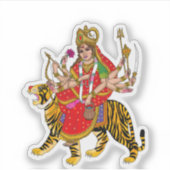 Göttin Chandraghanta Aufkleber (Vorderseite)