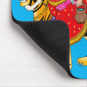 Göttin Chandraghanta Wanduhr Mousepad (Ecke)