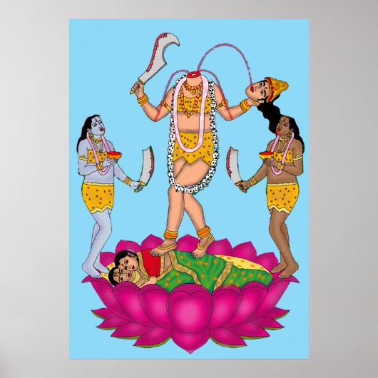 Göttin Chinnamasta Accessoires Poster (Vorne)