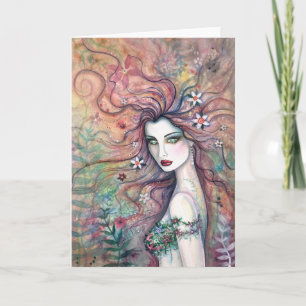 Göttin der Blumen Karte von Molly Harrison