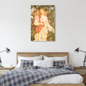 Göttin der Blüten und Blume, Flora von Morgan Leinwanddruck (Insitu (Schlafzimmer))