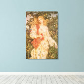 Göttin der Blüten und Blume, Flora von Morgan Leinwanddruck (Insitu (Holzboden))