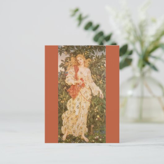 Göttin der Blüten und Blume, Flora von Morgan Postkarte (Stehend Vorderseite)