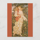 Göttin der Blüten und Blume, Flora von Morgan Postkarte (Vorderseite)