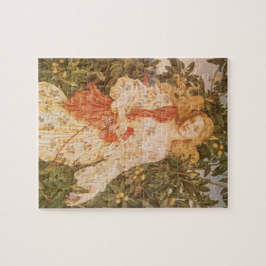 Göttin der Blüten und Blume, Flora von Morgan Puzzle (Horizontal)