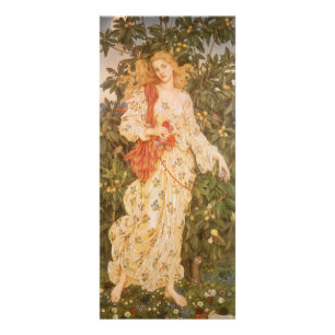 Göttin der Blüten und Blume, Flora von Morgan Werbekarte