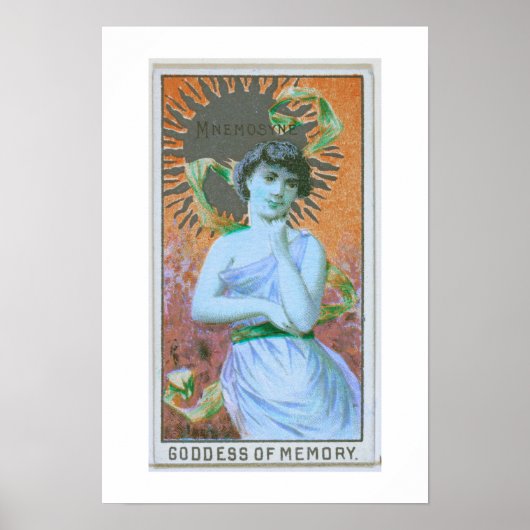 Göttin der Erinnerung, Mnemosyne, Poster Print (Vorne)