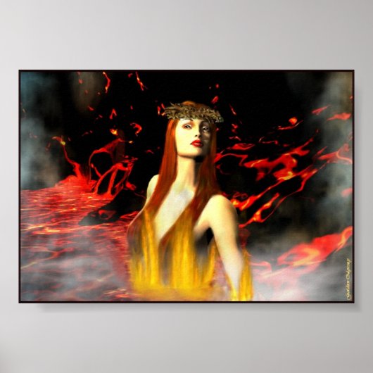 Göttin der Feuerdruckerei Poster (Vorne)