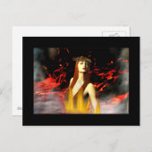 Göttin der Feuerpostkarten Postkarte (Vorne/Hinten)