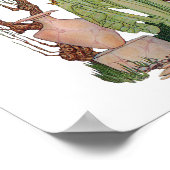 Göttin der Frühlingsdruckerei Poster (Ecke)