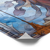 Göttin der Gerechtigkeit: Gleichgewicht symbolisie Poster (Ecke)