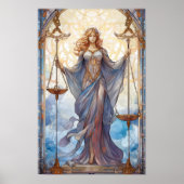 Göttin der Gerechtigkeit: Gleichgewicht symbolisie Poster (Vorne)