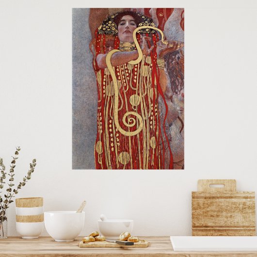 Göttin der Gesundheit, Hygieia (Salus), Gustav Kli Poster (Küche)