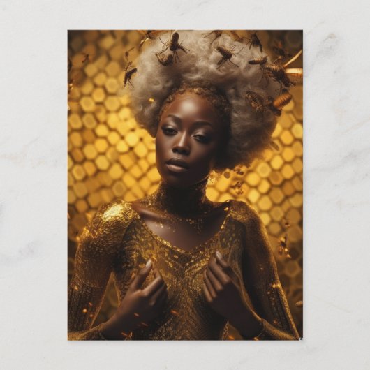 Göttin der Honigbienen Postkarte (Vorderseite)