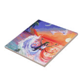 Göttin der Intuition Hawaiian Beach Keramik Tile Fliese (Seite)