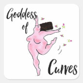 Göttin der Köche! Quadratischer Aufkleber (Vorderseite)