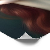 Göttin der Liebe Portrait der Atemberaubenden Blum Poster (Ecke)