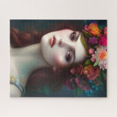 Göttin der Liebe Portrait der Atemberaubenden Blum Puzzle (Horizontal)