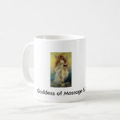 Göttin der Massage Fortuna Kaffeetasse (Vorderseite Links)