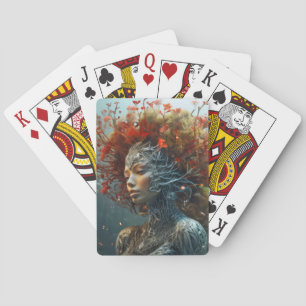 Göttin der Natur Mystische ätherische Fantasiewelt Spielkarten