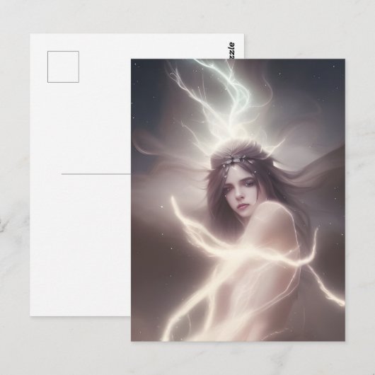 Göttin der Postkarte des Kosmos (Vorne/Hinten)