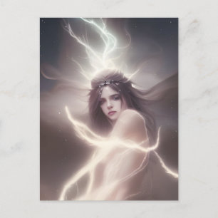 Göttin der Postkarte des Kosmos