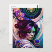 Göttin der Postkarte des Kosmos (Vorne/Hinten)