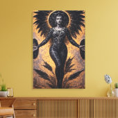 Göttin der Schatten Leinwanddruck (Insitu (Wohnzimmer))