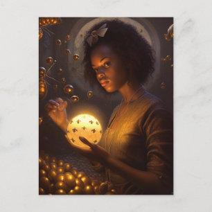 Göttin der Scifi-Insekten Postkarte